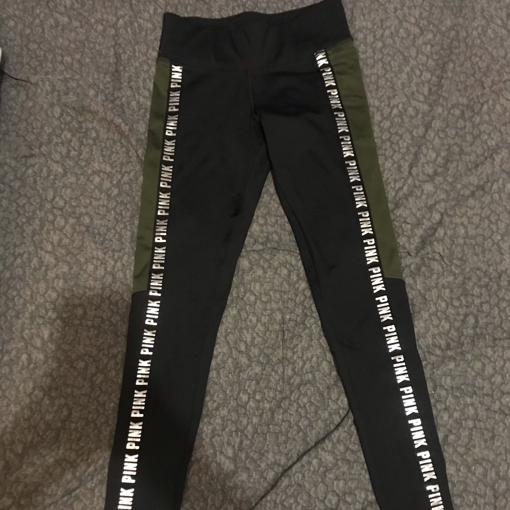 Super cute Pink leggings with silver detailing!